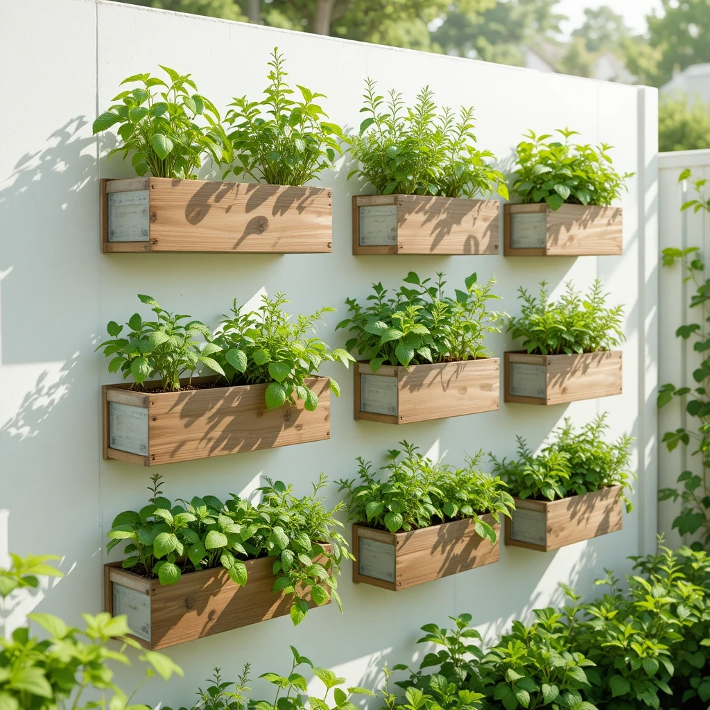 Vertical Herb Garden Wall