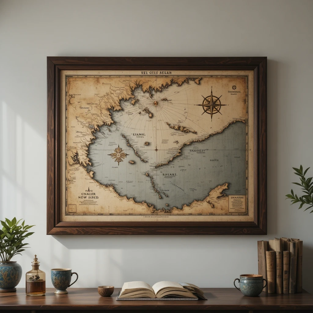 Vintage Nautical Map Prints