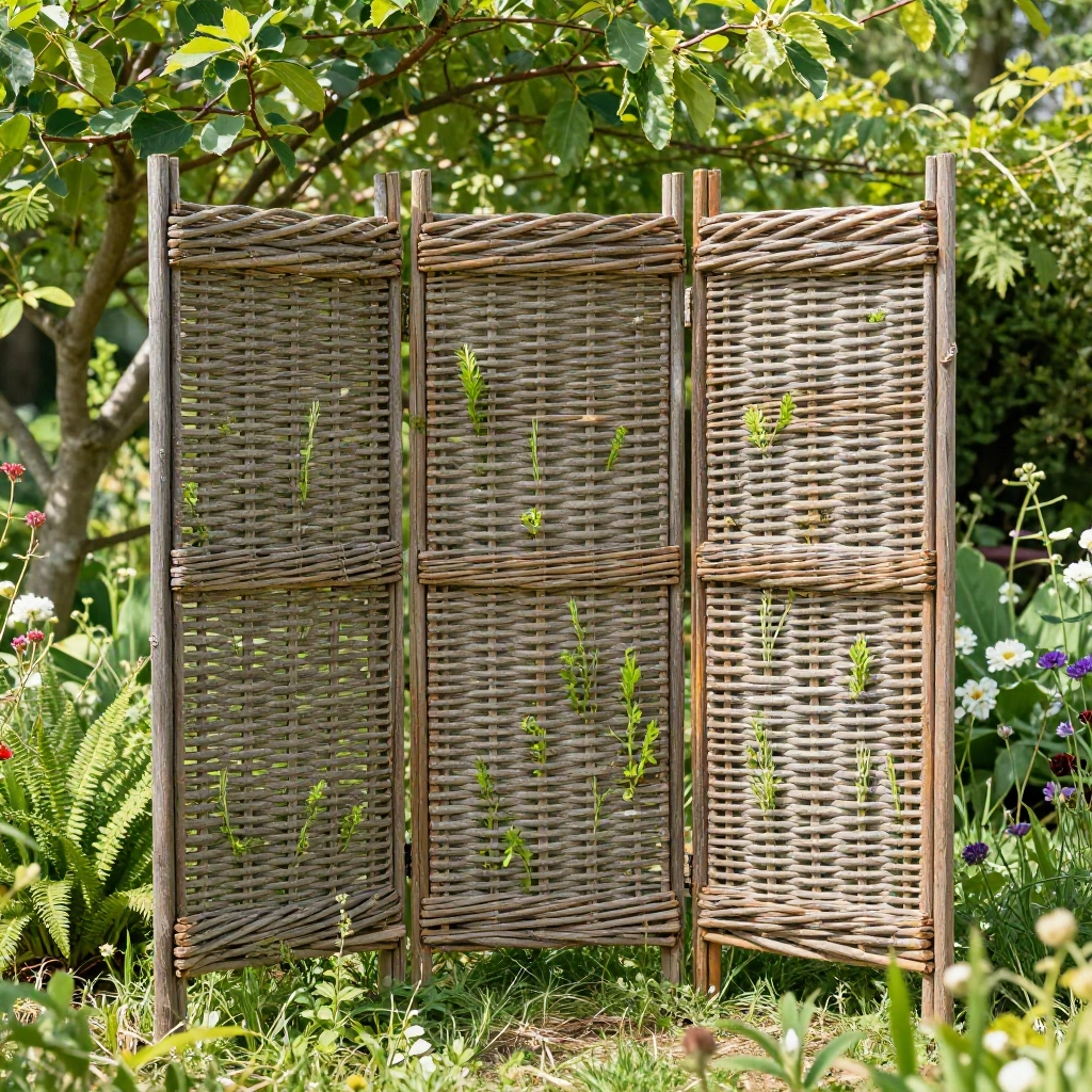 Willow Weave Trellis Screen