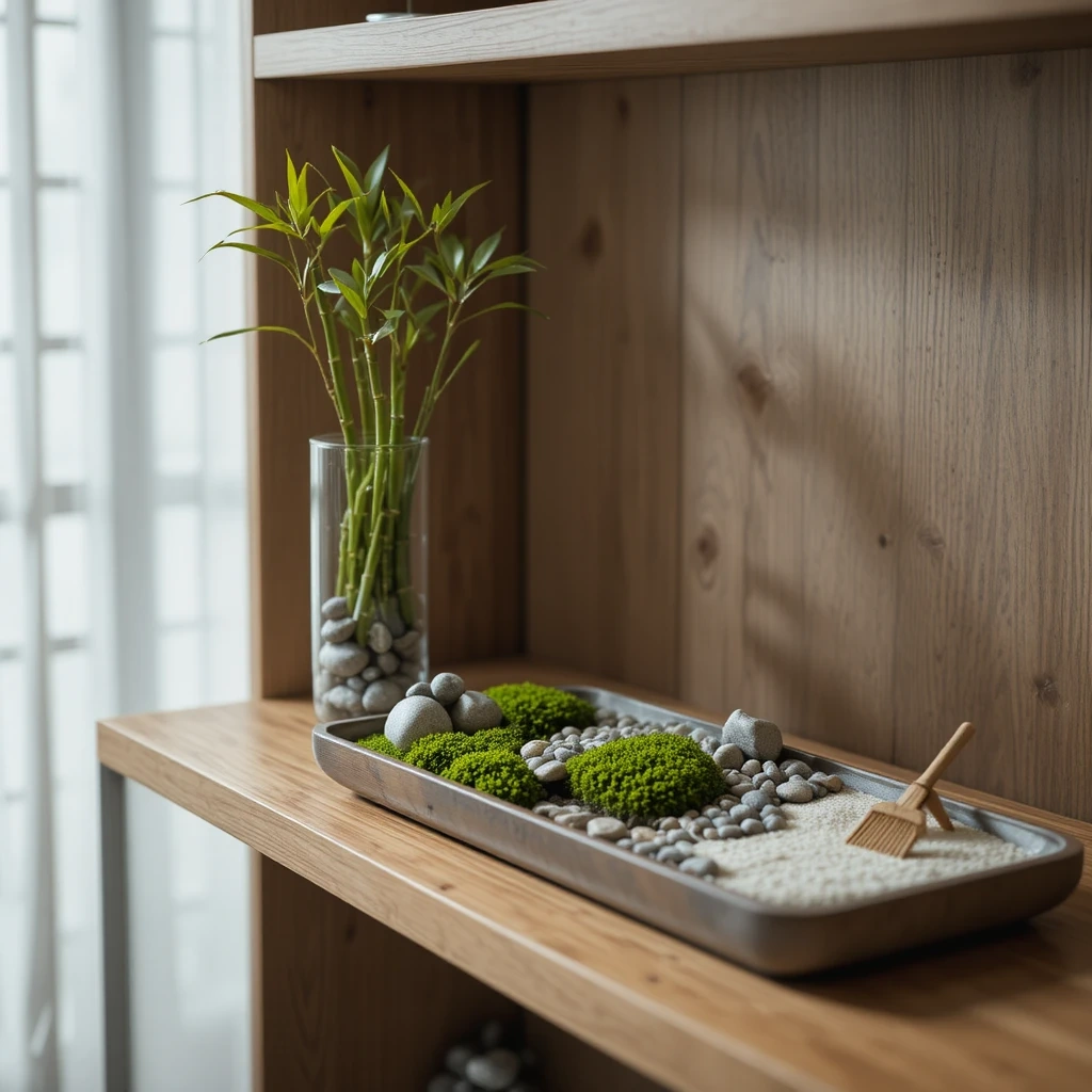 Zen Indoor Bamboo and Moss Garden