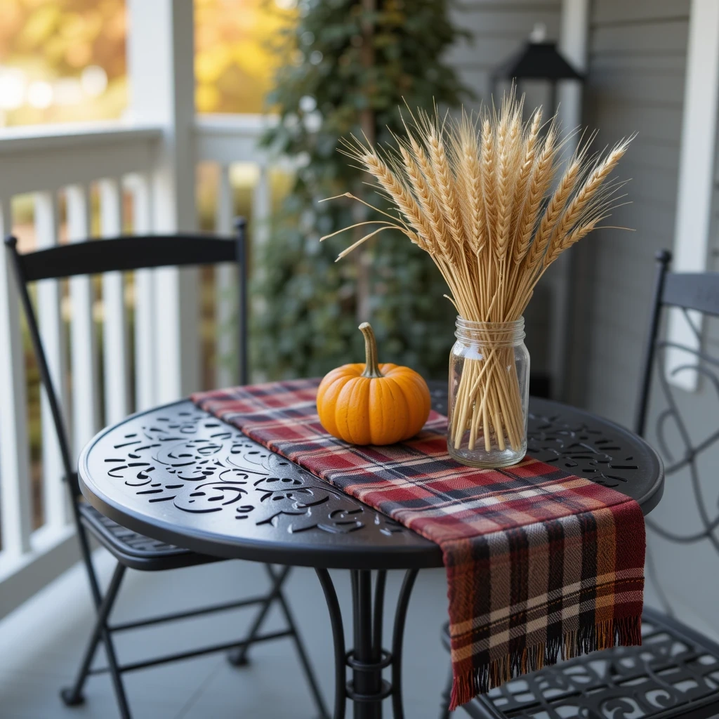 A Harvest-Themed Porch Table Setting