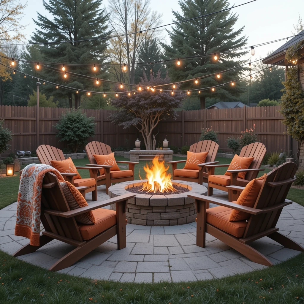 A Welcoming Fire Pit Seating Area
