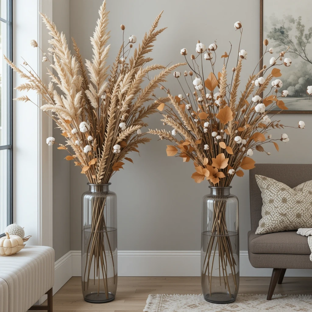 Dried Botanicals and Fall Branch Arrangements