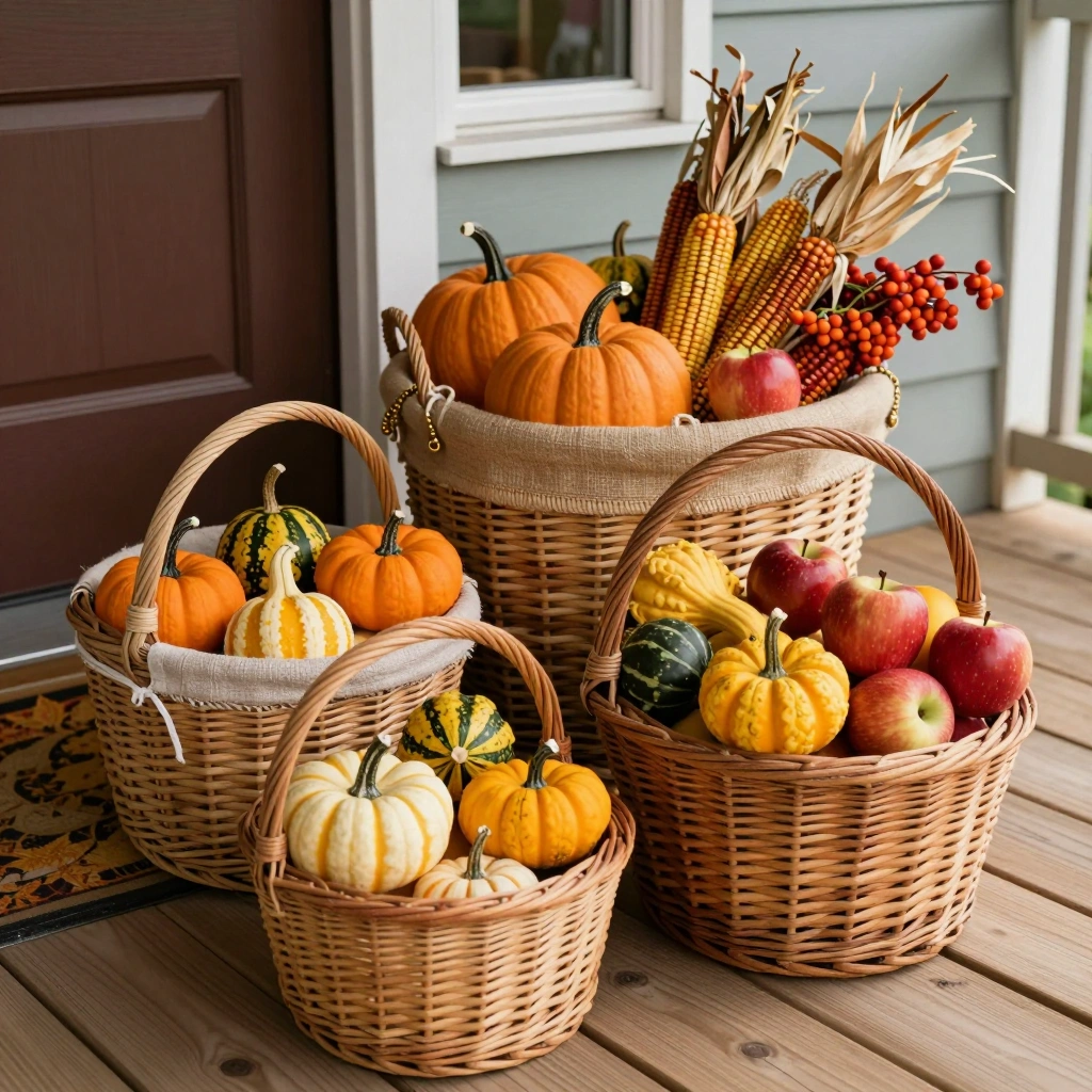 Harvest Basket Arrangements