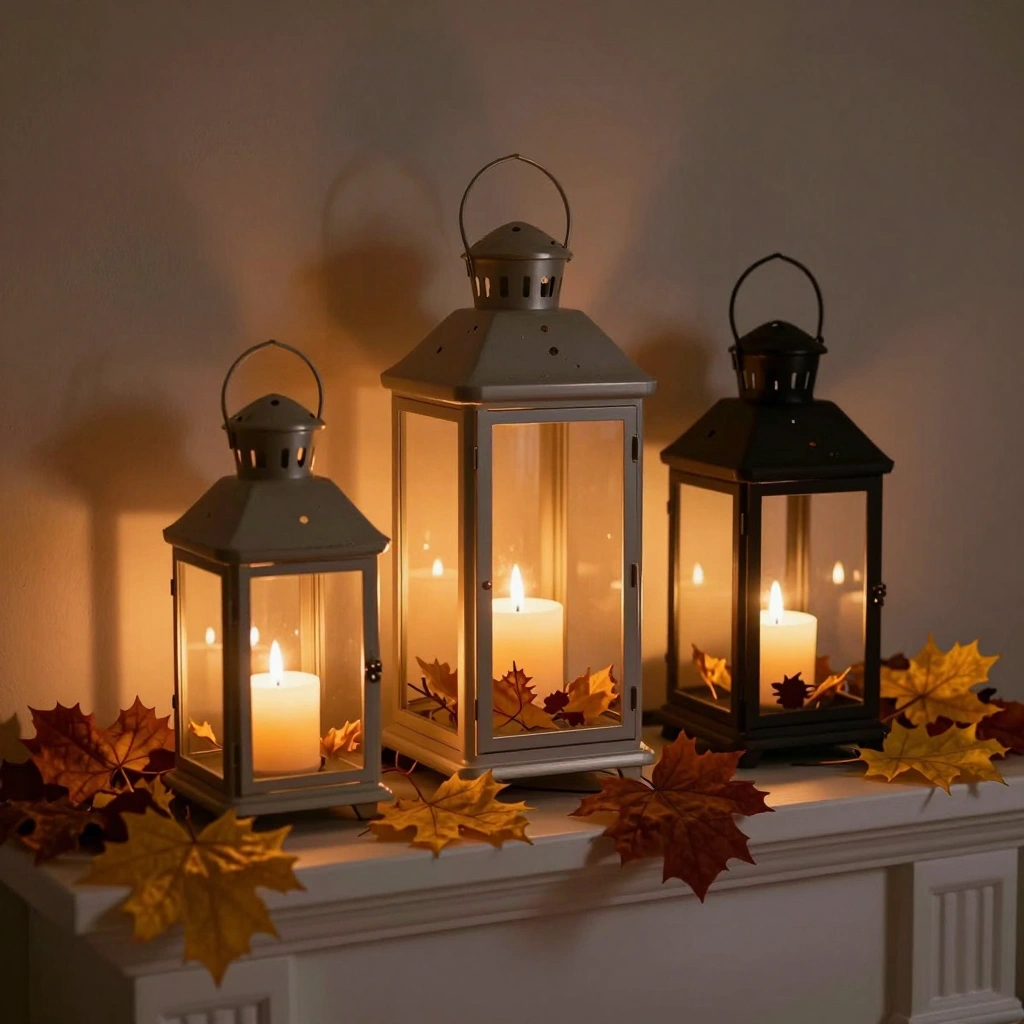 Lanterns with Flameless Candles
