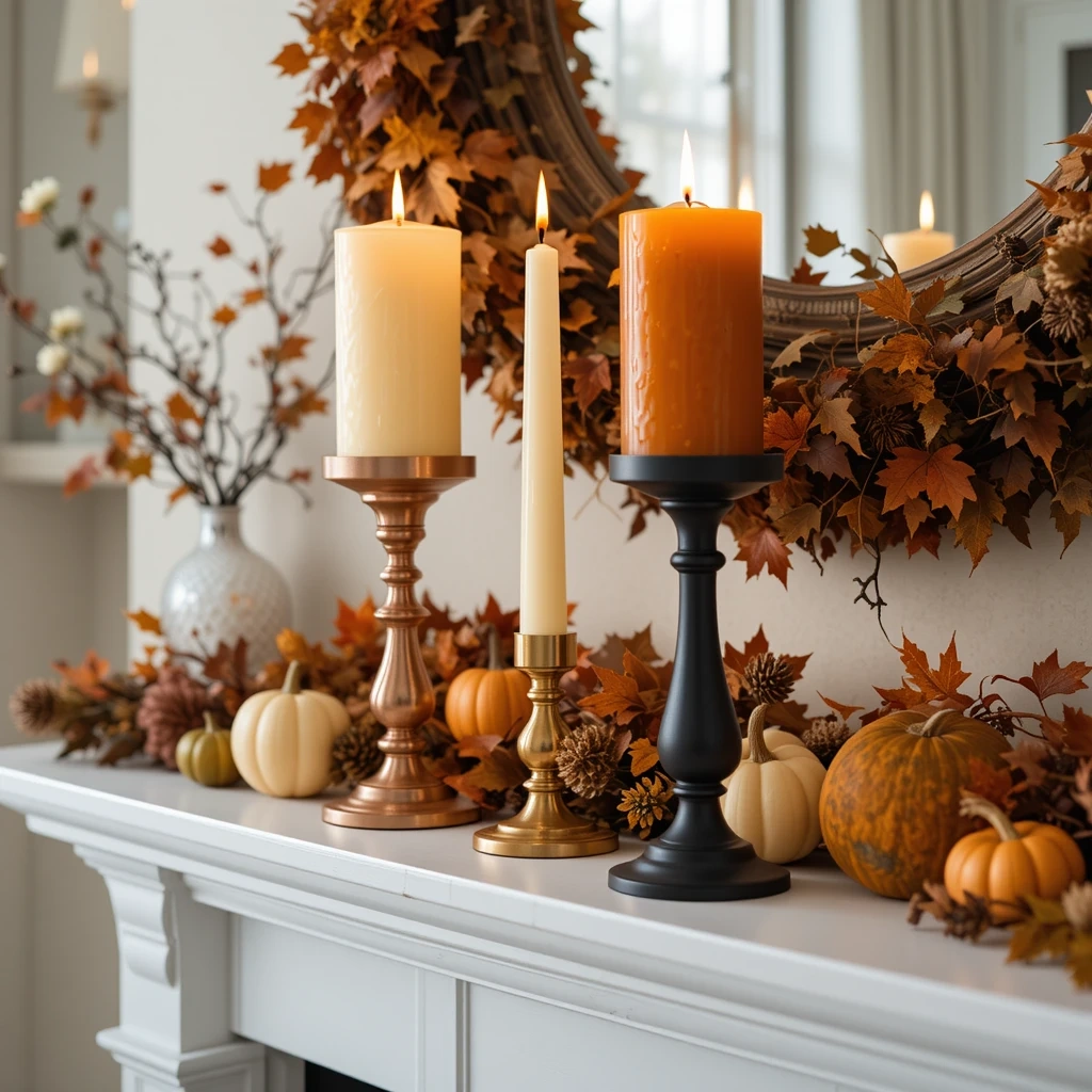 Mixed Metal Candle Holders