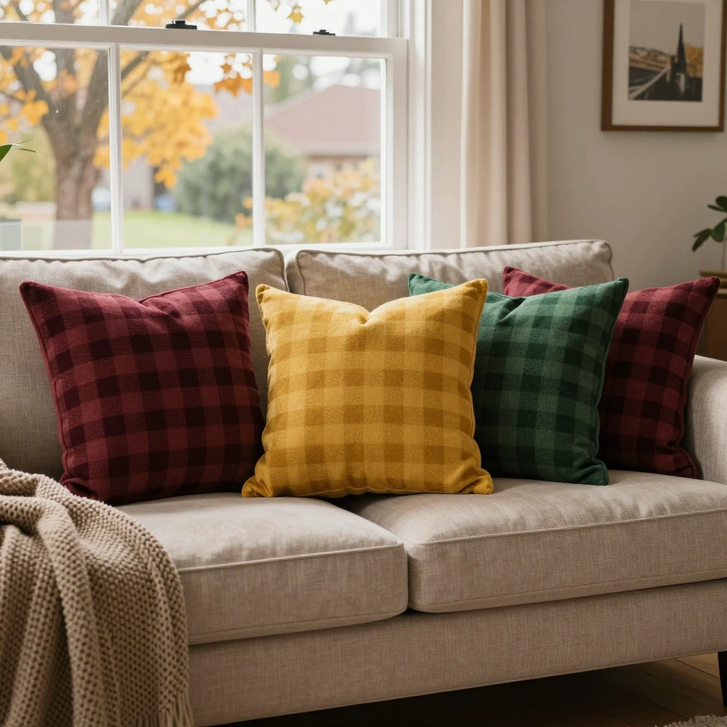 Plaid & Buffalo Check Throw Pillows